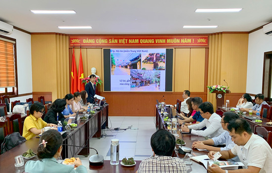 Làm việc với đoàn công tác Văn phòng JICA Việt Nam về  “Xây dựng thành phố chống chịu thiên tai”