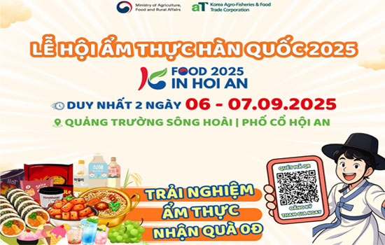Tổ chức lễ hội Ẩm thực Hàn Quốc tại Hội An năm 2025